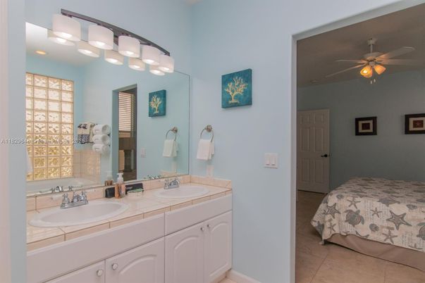 Bathroom, Bedroom, Dual Sink Vanities, Interior, Tile Countertops