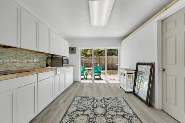 Interior, Kitchen, Wood Texture Flooring