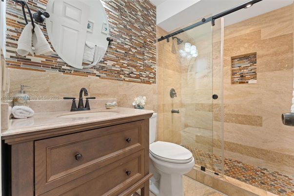 Bathroom, Glass Shower, Interior