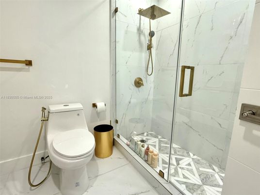 Bathroom, Glass Shower, Interior, Marble, Marble Walls