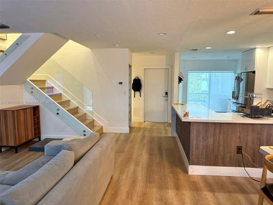Interior, Recessed Lighting, Wood Texture Flooring