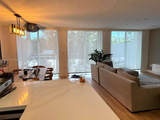 Dining room, Interior, Kitchen, Living room, Pendant Lights, Recessed Lighting, Wood Texture Flooring