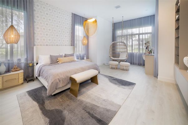 Bedroom, Interior, Pendant Lights