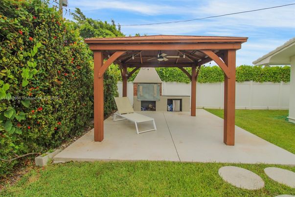 Backyard, Exterior, Fireplace