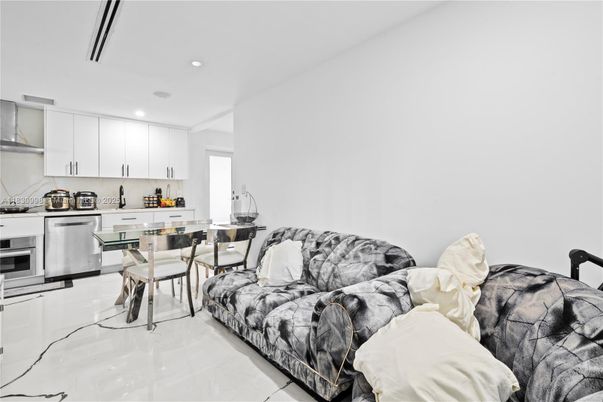 Dining room, Interior, Kitchen, Living room, Recessed Lighting, Stainless Steel Appliances