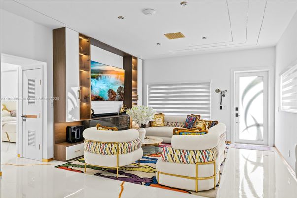 Interior, Living room, Recessed Lighting
