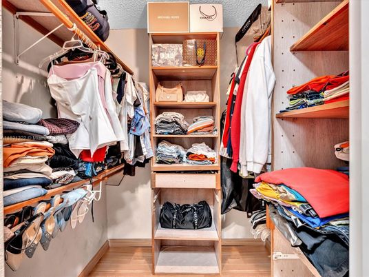 Interior, Walk-in Closets, Wood Texture Flooring