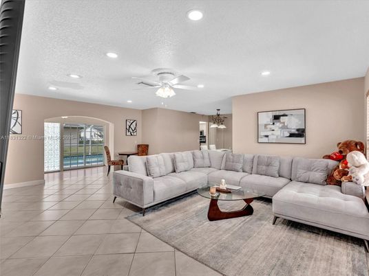 Interior, Living room, Recessed Lighting