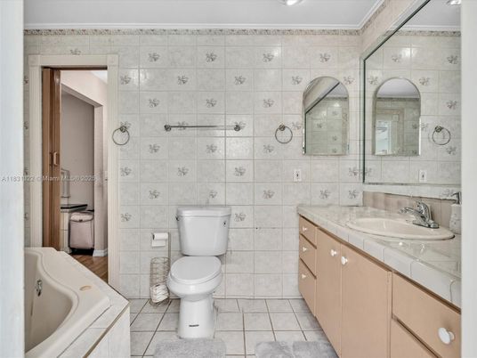 Bathroom, Dual Sink Vanities, Interior, Tile Countertops