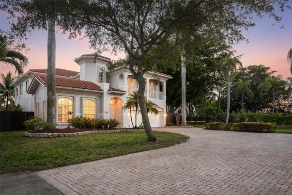 Attached, Backyard, Exterior, Facade, Mediterranean