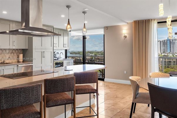 Interior, Kitchen, Pendant Lights, Recessed Lighting, Stainless Steel Appliances, Water