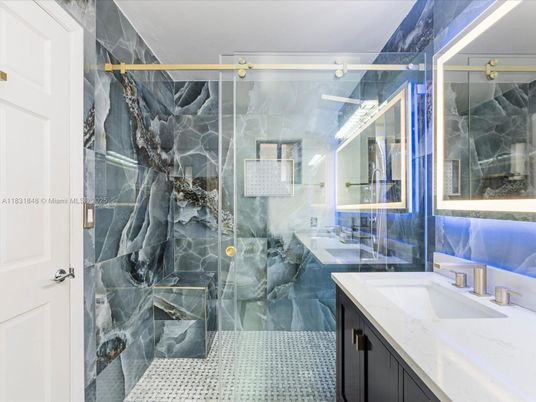 Bathroom, Glass Shower, Interior