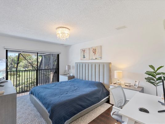 Bedroom, Chandelier, Interior, Wood Texture Flooring