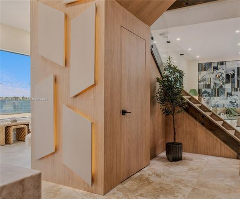 Interior, Recessed Lighting, Water, Wooden Walls