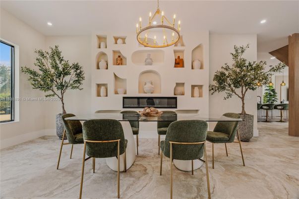 Chandelier, Dining room, Interior, Living room, Recessed Lighting