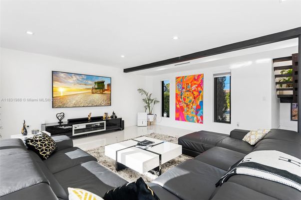 Interior, Living room, Recessed Lighting