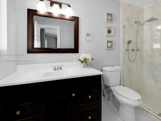 Bathroom, Glass Shower, Interior, Marble Walls