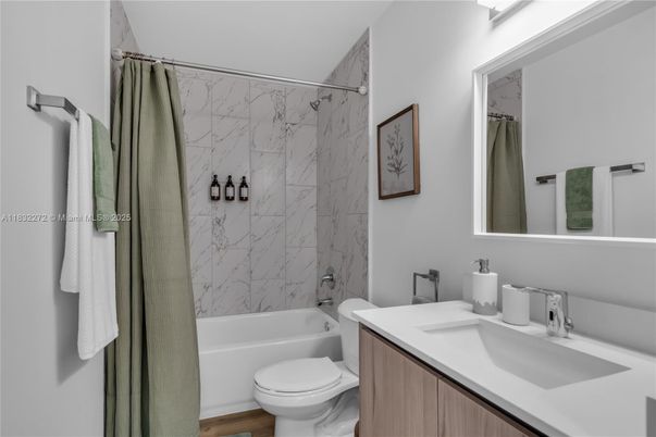 Bathroom, Interior, Marble Walls, Wood Texture Flooring