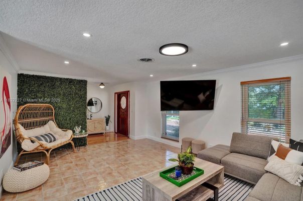 Interior, Living room, Recessed Lighting