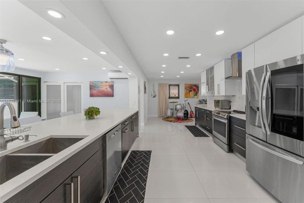 Interior, Kitchen, Recessed Lighting, Stainless Steel Appliances
