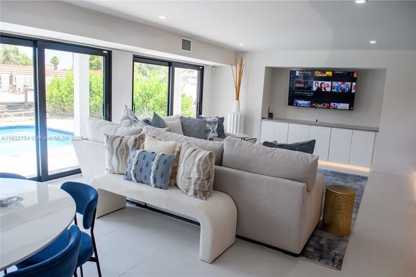 Interior, Living room, Recessed Lighting