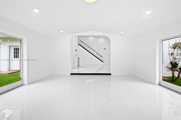 Bathroom, Glass Shower, Interior, Marble Walls, Recessed Lighting, Wood Texture Flooring