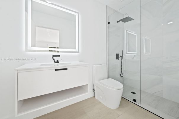 Bathroom, Glass Shower, Interior