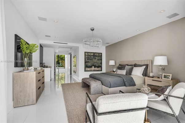 Bedroom, Chandelier, Interior, Recessed Lighting
