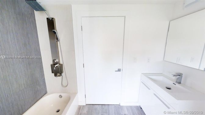 Bathroom, Interior, Wood Texture Flooring
