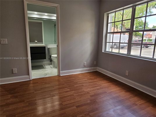 Bathroom, Empty room, Interior, Marble, Recessed Lighting, Wood Texture Flooring