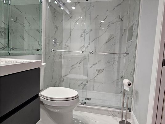 Bathroom, Glass Shower, Interior, Marble, Marble Walls