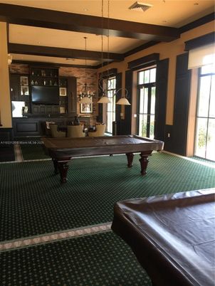 Billiard Table, Game Room, Interior, Pendant Lights