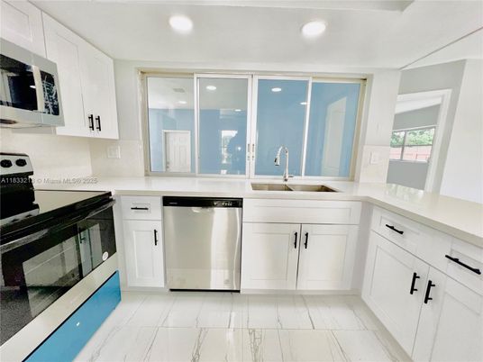 Interior, Kitchen, Recessed Lighting, Stainless Steel Appliances