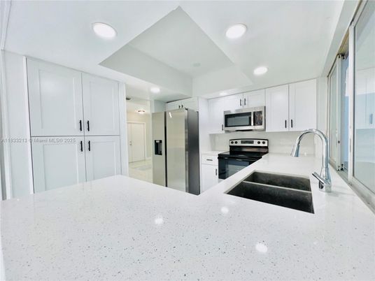 Interior, Kitchen, Recessed Lighting, Stainless Steel Appliances