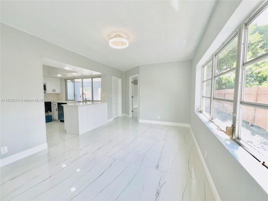 Empty room, Interior, Kitchen, Marble, Recessed Lighting