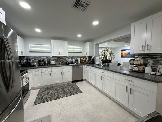 Interior, Kitchen, Recessed Lighting, Stainless Steel Appliances