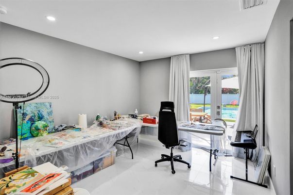 Home Office, Interior, Recessed Lighting