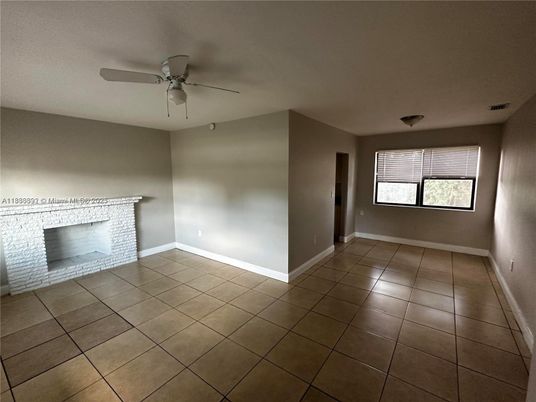 Empty room, Fireplace, Interior