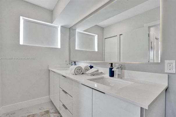 Bathroom, Dual Sink Vanities, Interior, Marble