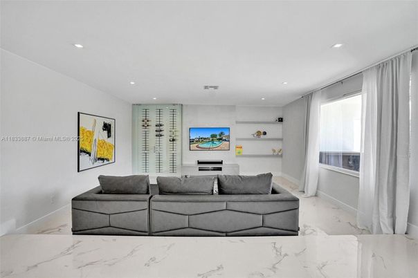 Interior, Living room, Marble, Recessed Lighting
