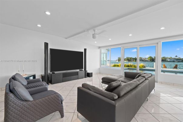 Interior, Living room, Marble, Recessed Lighting, Water