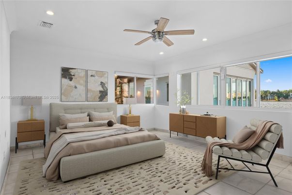 Bedroom, Interior, Recessed Lighting
