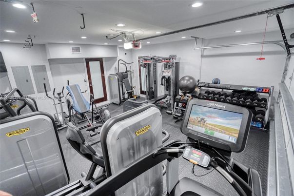 Fitness Equipment, Gym, Interior, Recessed Lighting
