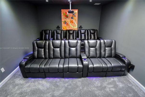 Home Theatre Room, Interior, Recessed Lighting, Theatre Room