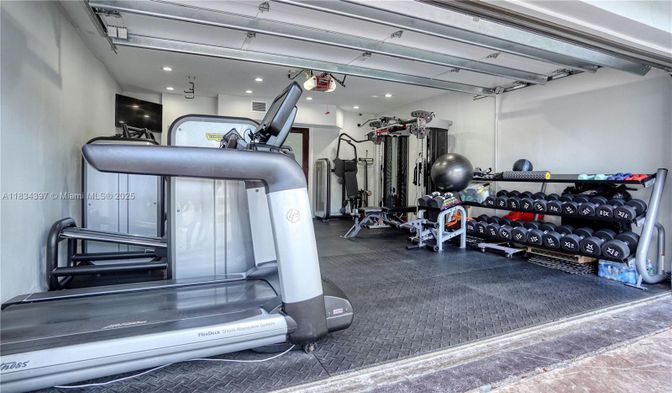 Fitness Equipment, Gym, Interior, Recessed Lighting