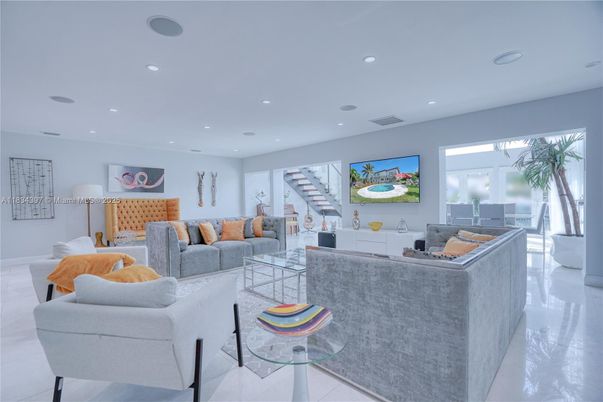 Interior, Living room, Recessed Lighting