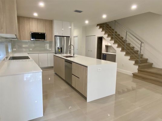 Interior, Kitchen, Recessed Lighting, Stainless Steel Appliances