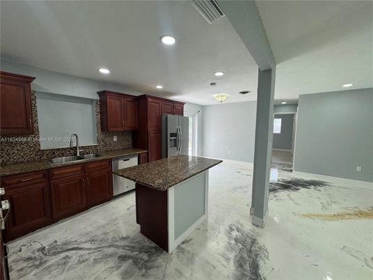 Interior, Kitchen, Marble, Recessed Lighting