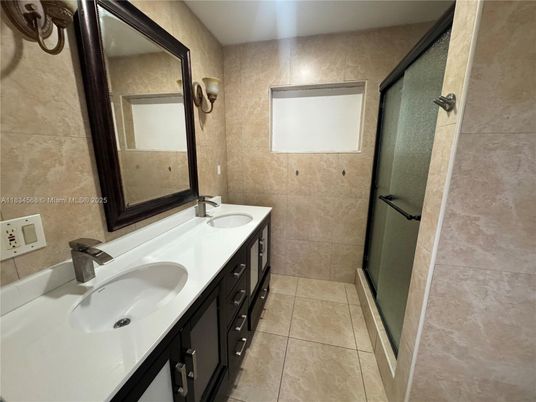 Bathroom, Dual Sink Vanities, Glass Shower, Interior