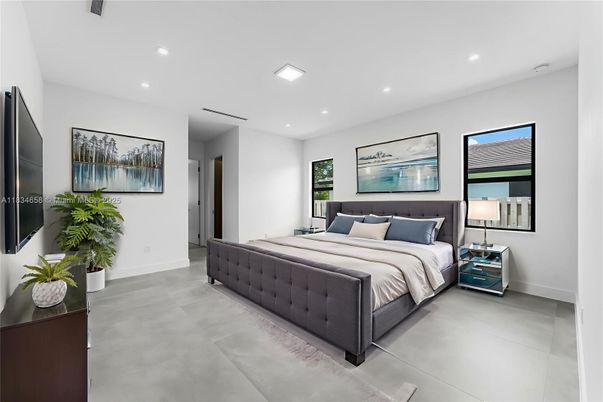 Bedroom, Interior, Recessed Lighting